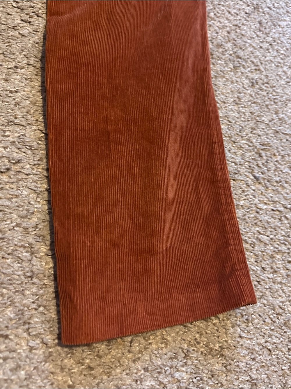J. McLaughlin Burnt Orange Corduroy Pants Women’s Size 8 Fall Academia Preppy - Picture 10 of 15